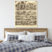 Freeman Brothers Works, Ohio Canvas Afdruk (Insitu (Slaapkamer))