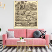 Freeman Brothers Works, Ohio Canvas Afdruk (Insitu (Woonkamer))