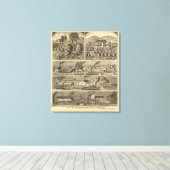 Freeman Brothers Works, Ohio Canvas Afdruk (Insitu (Houten vloer))