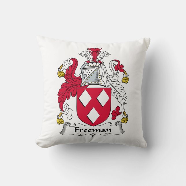 Freeman Family Crest Kussen (Voorkant)