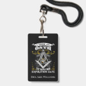 Freemason Badge (Front with Lanyard)