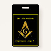 Freemason  badge (Voorkant)