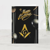 Freemason Birthday Kaart (Voorkant)