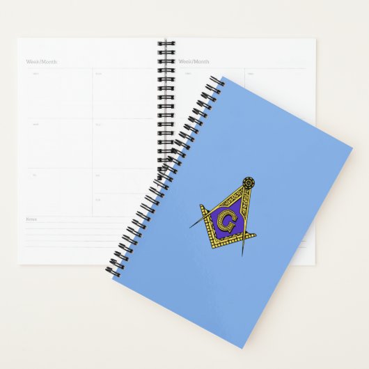 Freemason (blauw) planner (Display)