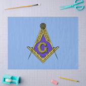 Freemason (blauw) tissuepapier (Craft)