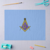 Freemason (blauw) tissuepapier (Craft)