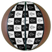 Freemason Checkered Pattern Basketbal (Verticaal)