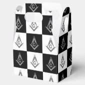 Freemason Checkered Pattern Bedankdoosjes (Geopend)
