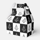 Freemason Checkered Pattern Bedankdoosjes (Voorkant Zijde)