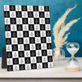 Freemason Checkered Pattern Fotoplaat (Zijkant)