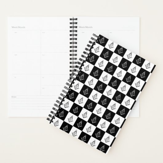 Freemason Checkered Pattern Planner (Display)