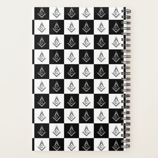Freemason Checkered Pattern Planner (Achterkant)