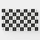 Freemason Checkered Pattern Spandoek (Horizontaal)