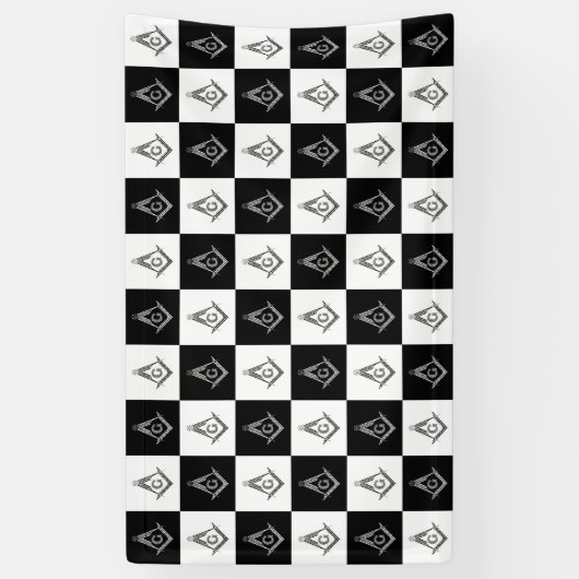 Freemason Checkered Pattern Spandoek (Verticaal)