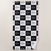 Freemason Checkered Pattern Strandlaken (Voorkant)