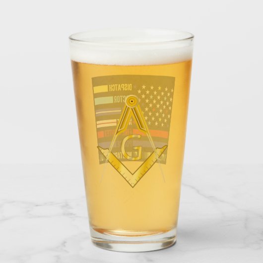 Freemason First Responders Waterfles Glas (Achterkant gevuld)