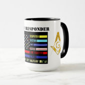 Freemason First Responders Waterfles Mok (Voorkant rechts)