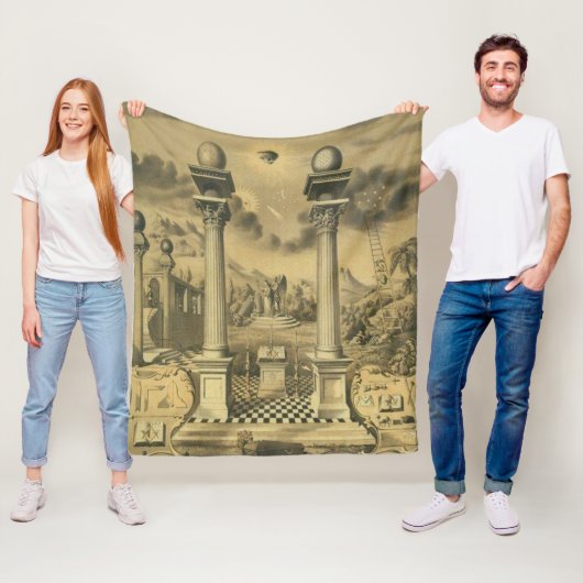 Freemason Fleece Deken (In situ)