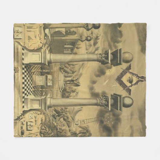 Freemason Fleece Deken (Voorkant (Horizontaal))