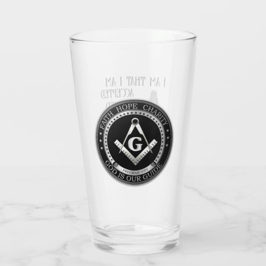 Freemason Glas (Achterkant)