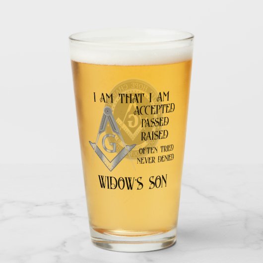 Freemason Glas (Voorkant gevuld)