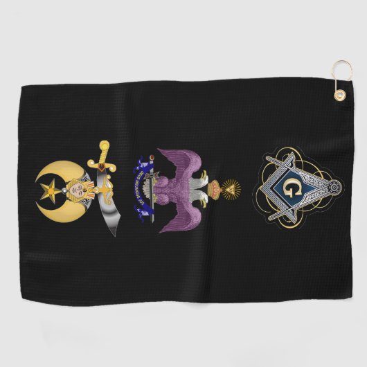 Freemason Golfhanddoek (Horizontaal)