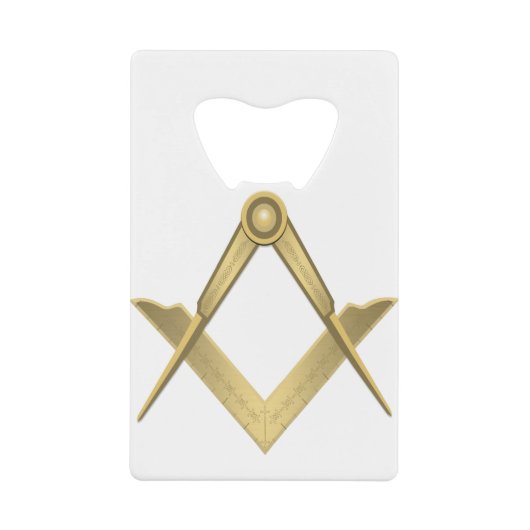 Freemason Kredietkaart Flessenopener (Voorkant)