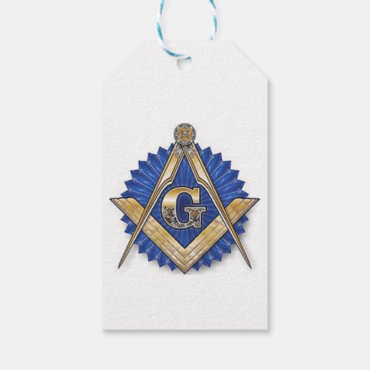 Freemason Masonic Gift Labels Blue Lodge Cadeaulabel (Achterkant)