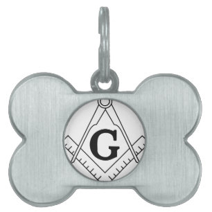 Freemason masonic logo huisdieren naamplaatje