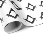 Freemason Masonic Square and Compass Freemasonry Cadeaupapier (Rol Hoek)