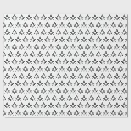 Freemason Masonic Square and Compass Freemasonry Cadeaupapier (Vlak)