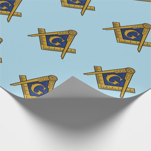 Freemason Masonic Square and Compass Freemasonry Cadeaupapier (Hoek)