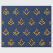 Freemason Masonic Square and Compass Freemasonry Cadeaupapier (Vlak)