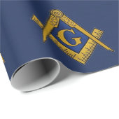 Freemason Masonic Square and Compass Freemasonry Cadeaupapier (Rol Hoek)