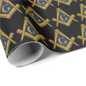 Freemason Masonic Square and Compass Freemasonry Cadeaupapier (Rol Hoek)