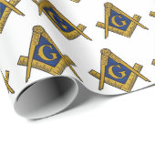 Freemason Masonic Square and Compass Freemasonry Cadeaupapier (Rol Hoek)