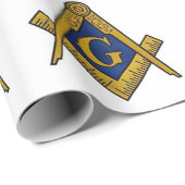 Freemason Masonic Square and Compass Freemasonry Cadeaupapier (Rol Hoek)