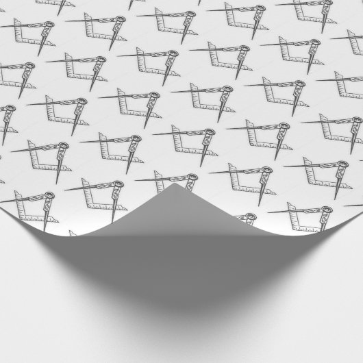 Freemason Masonic Square and Compass Freemasonry Cadeaupapier (Hoek)