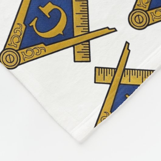 Freemason Masonic Square and Compass Freemasonry Fleece Deken (Hoek)