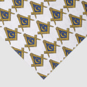 Freemason Masonic Square and Compass Freemasonry Tissuepapier (Detail)