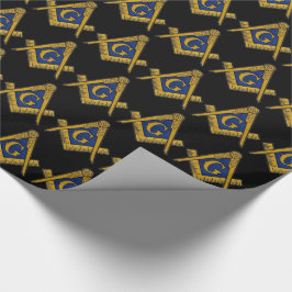 Freemason Masonic Square and Compass Freemasonry W Cadeaupapier