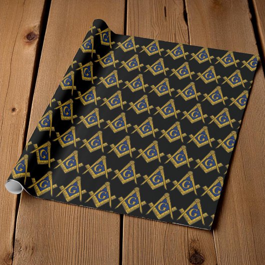 Freemason Masonic Square and Compass Freemasonry W Cadeaupapier