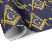 Freemason Masonic Square and Compass Freemasonry W Cadeaupapier (Rol Hoek)