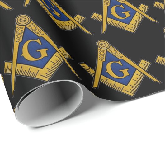 Freemason Masonic Square and Compass Freemasonry W Cadeaupapier (Rol Hoek)