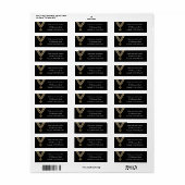 Freemason Masonic Square and Compass Navy Black Etiket (Full Sheet)
