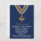 Freemason Masonry Blue Square and Compass Kaart (Voorkant)