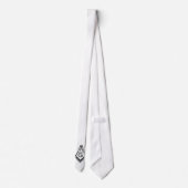 Freemason Necktie - Cravate maçonnique blanche mod (Dos)