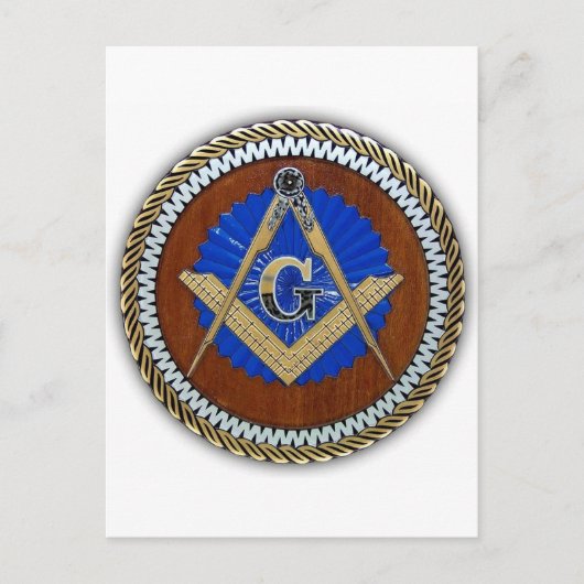 freemason NWO complot square & compass Briefkaart (Voorkant)