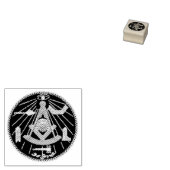 FREEMASON PASTMASTER STAMP 	RUBBERSTEMPEL (Gestempeld)