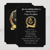 Freemason Prayer Breakfast Uitnodiging (Voorkant / Achterkant)